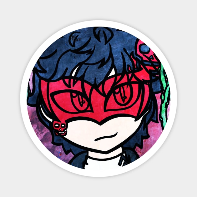 Mask of Joker Magnet by ScribbleSketchScoo